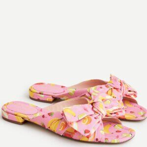 J. Crew x Edie Parker Fruit Punch Bow Slides